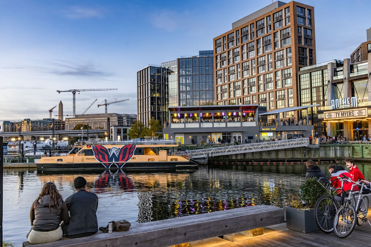 The Wharf along the Southwest Waterfront in Washington DC
