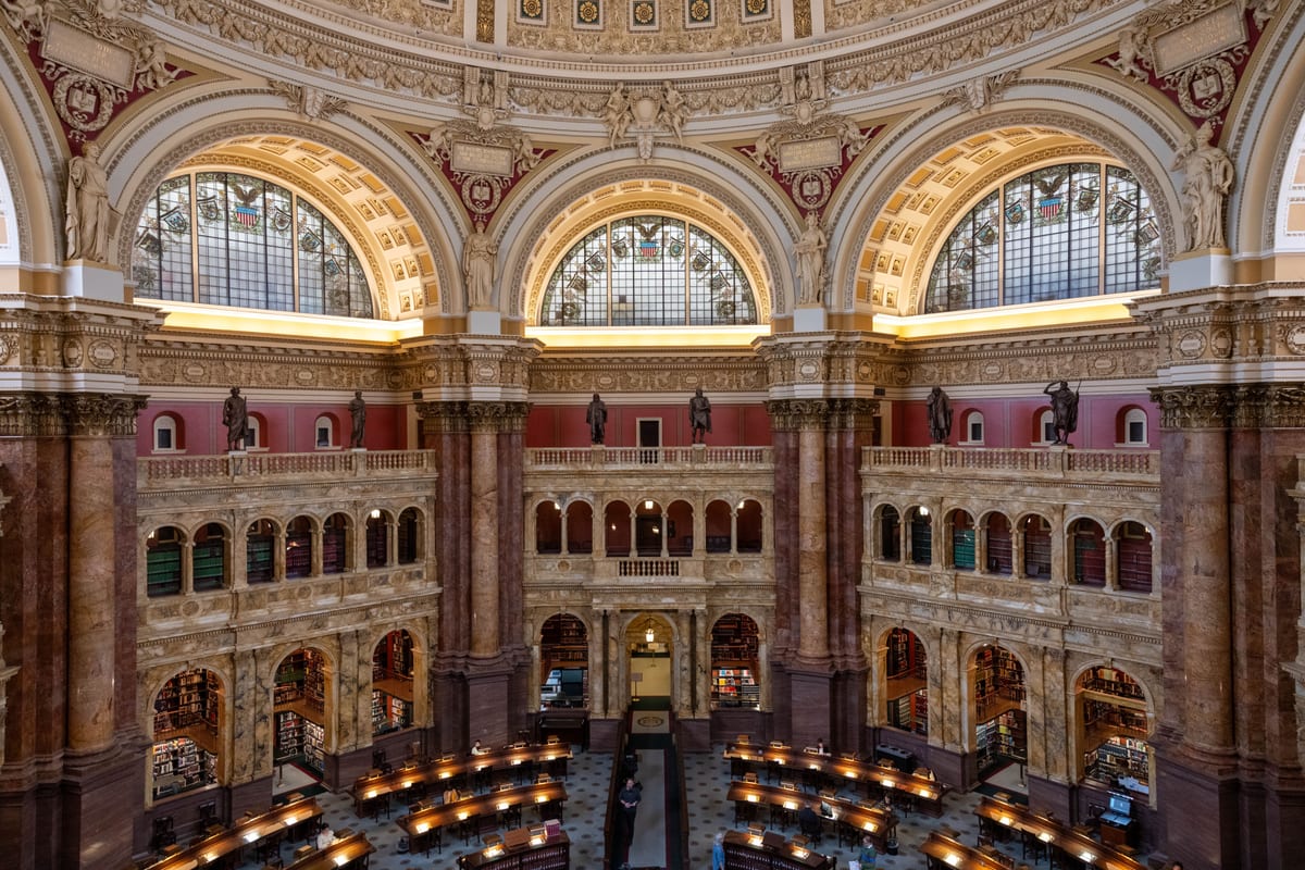 The Library of Congress in Washington DC