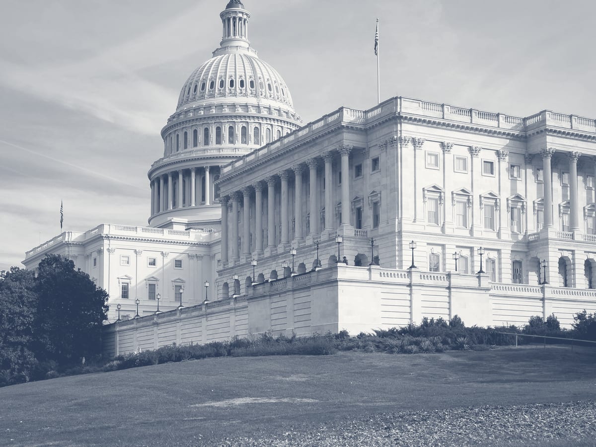 US Capitol Building under a clear sky representing Washington DC federal sector